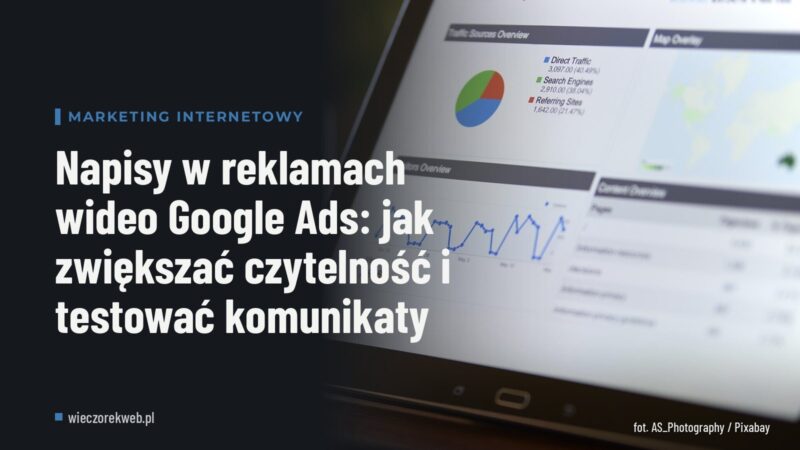 Napisy w reklamach wideo Google Ads: jak zwiększać czytelność i testować komunikaty
