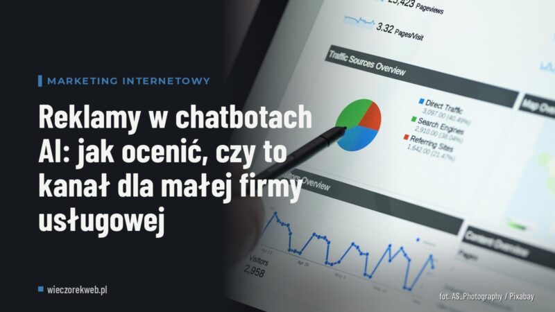 Reklamy w chatbotach AI: jak ocenić, czy to kanał dla małej firmy usługowej