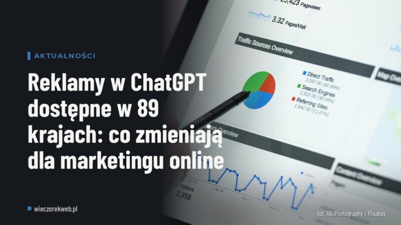 Reklamy w ChatGPT dostępne w 89 krajach: co zmieniają dla marketingu online