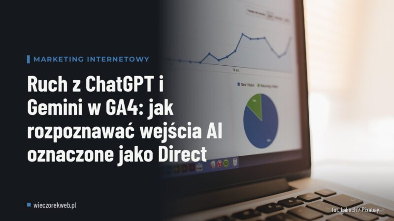 Ruch z ChatGPT i Gemini w GA4: jak rozpoznawać wejścia AI oznaczone jako Direct